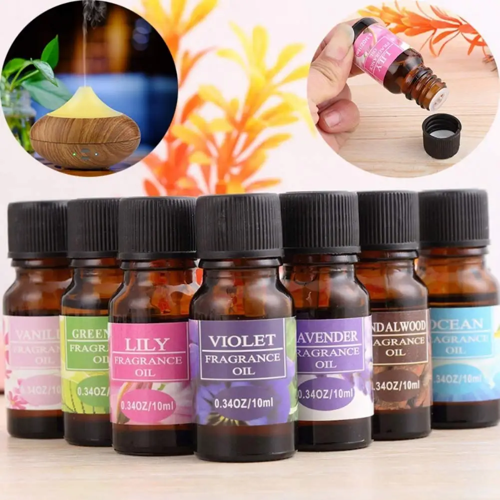 

10ml Essential Oils Pure Aromatherapy Oils Water Soluble 100% Organic Fragrance Super Multi-Scents for Humidifier Aroma Diffuser