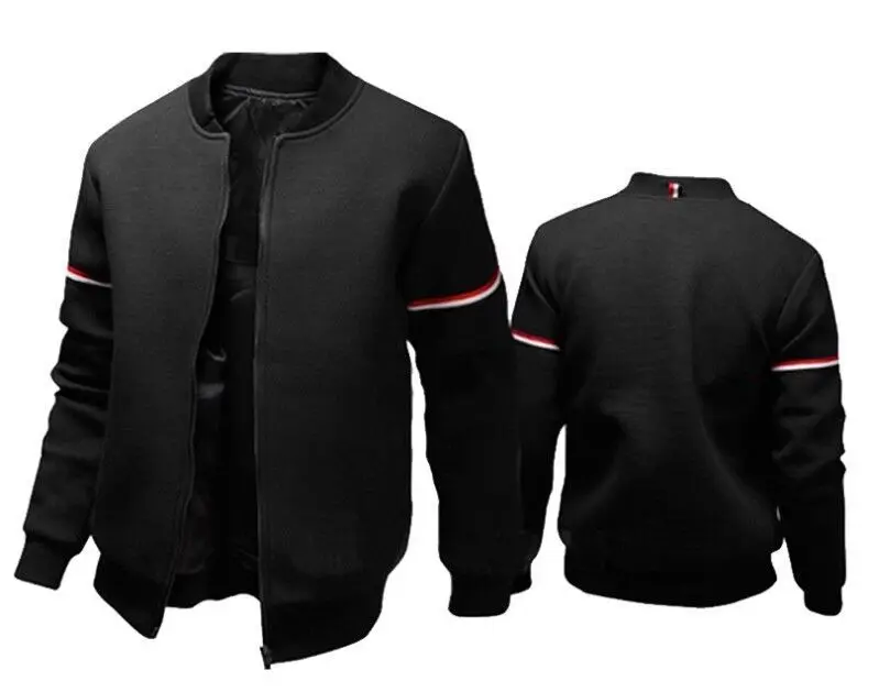 

Autumn jacket Ceket Blouson men's bomber jacket men, White black navy blue