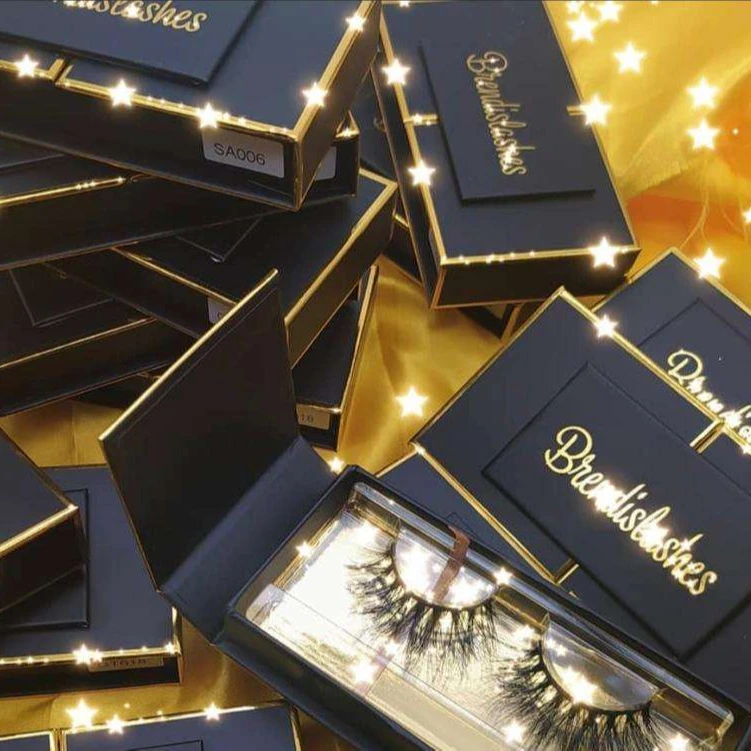

Full Strip Mink Eyelash Customized Boxes Packaging Color Mink Lashes Vendor 3d Mink Eyelashes