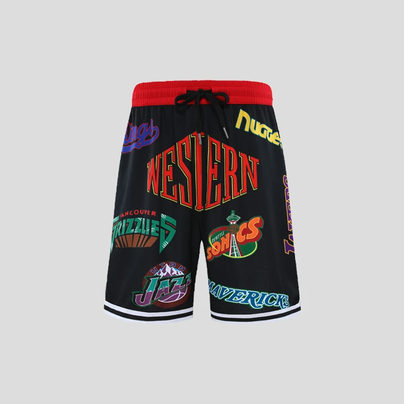 

2021 vintage men sublimated printing Leisure sports mba shorts basketball, Different color is available