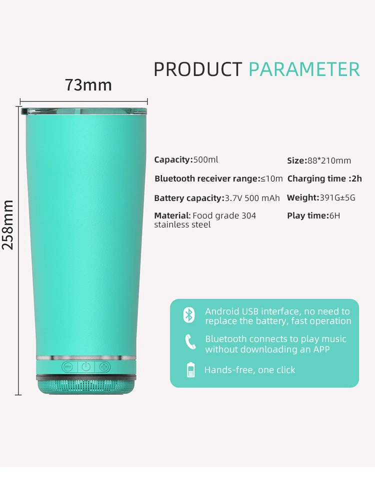 Wholesale Wireless Outdoor Portable Blue Tooth Speaker With Safety Cup - ANKUX.COM