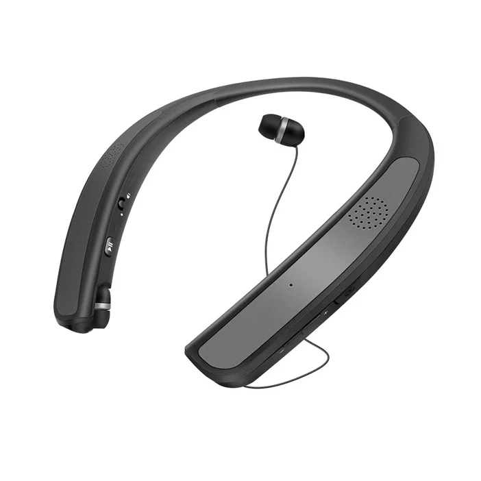 

Sports neck hanging neck wireless headset binaural long battery life wireless speaker wearable telescopic cord speaker