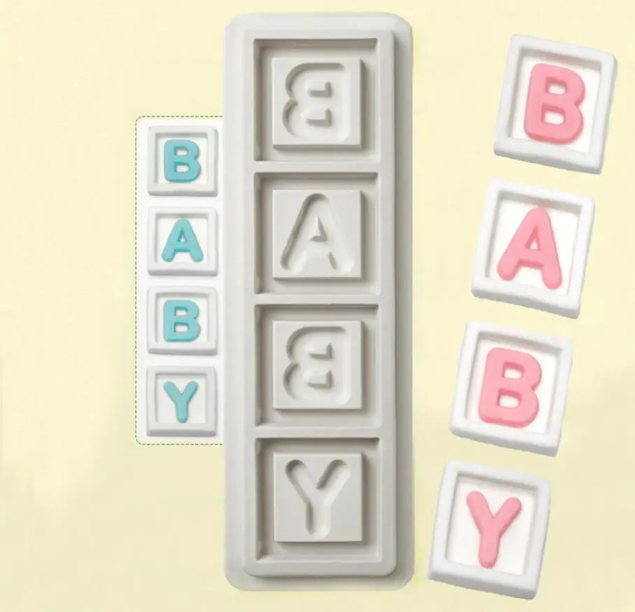 

baby Silicone Mold sugar craft fondant tools cake decorating soap mould baking tool DIY kitchen