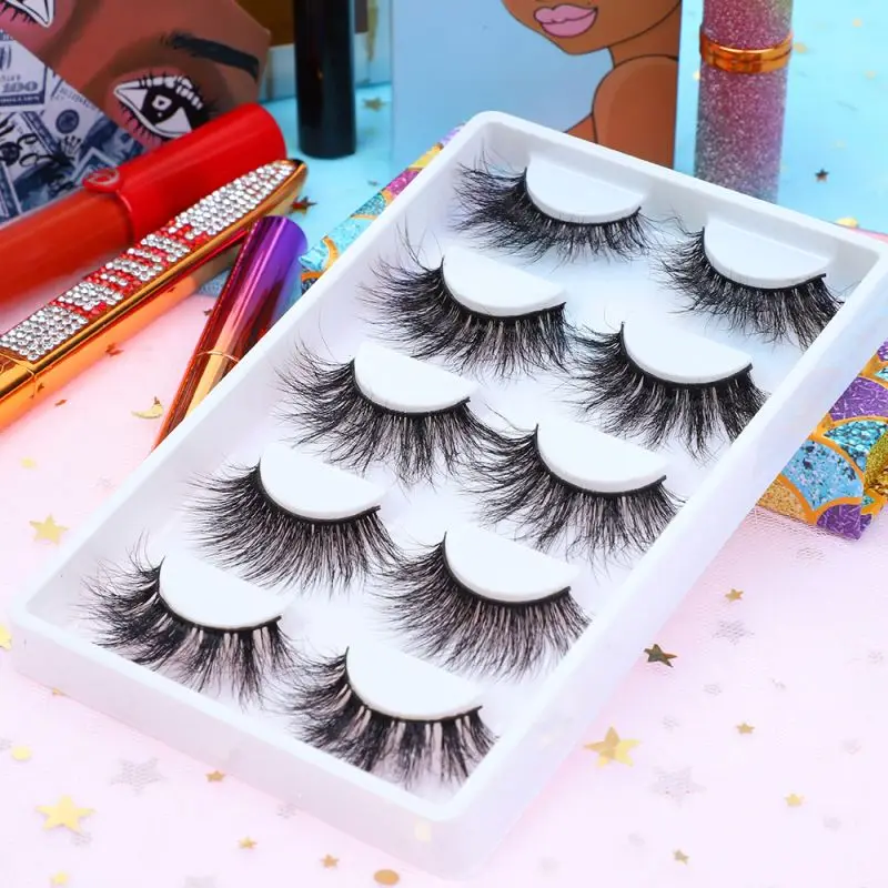 

False Realistic Eyelashes Best Price 25MM Mink Eyelashes With Own Logo Eyelash