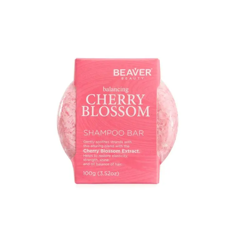 

Professional salon hair treatment solid vegan dry shampoo bar with low MOQ for beaver cherry blossom volumizing shampoo bar