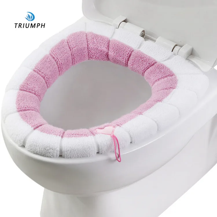 

Winter Universal Detachable for Long-term Use Acrylic Toilet Cover Bathroom Overcoat Toilet Case Toilet mats, Picture showed