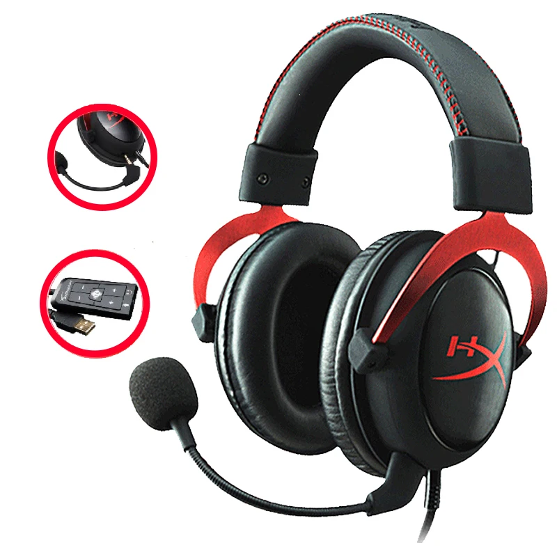 

Hot selling Kinston Hyperx Cloud ii Gaming Headset Wired Headphone Hyperx