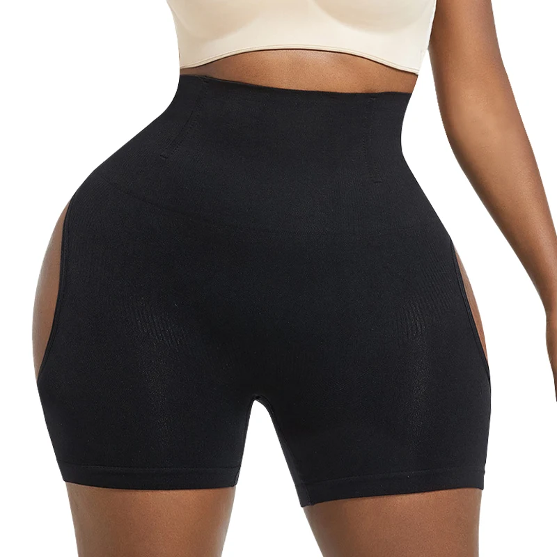 High Waist Hollow Hip Butt Lifter Short Booty Booster Lift Hip Seamless Control Tummy Shapewear Panty Underwear