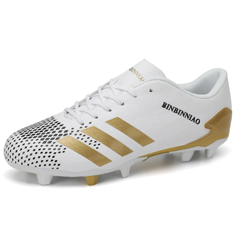 

New high quality football white children's training shoes football five person indoor men's and women's football shoes