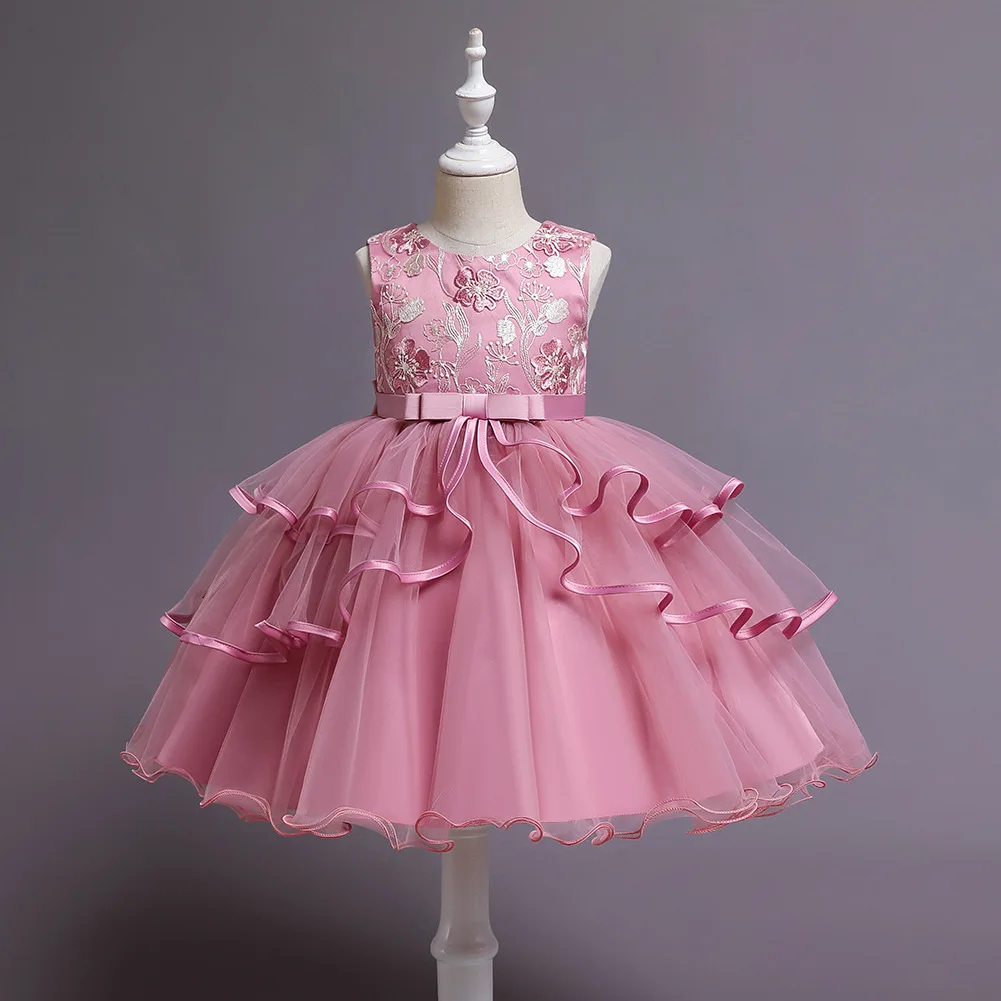 

S0283A 2021 Summer hot new style sequin bow children dress skirt baby girl dresses