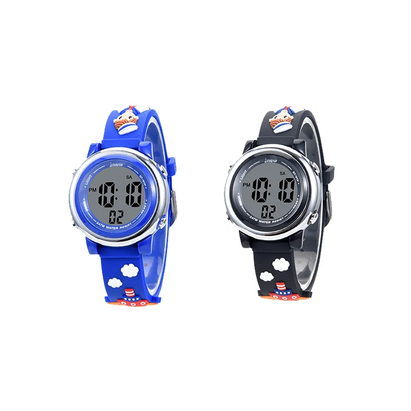 

Kid Sports Outdoor Led Electrical Waterproof Watches With Luminous Alarm Kids Digital Watch