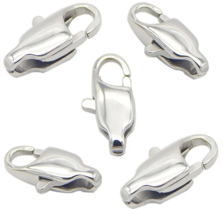 

Diy Sleek 316L Stainless Steel Jewelry Hooks Unique Jewelry Lobster Claw Clasp For Bracelet Necklace Accessories Tools