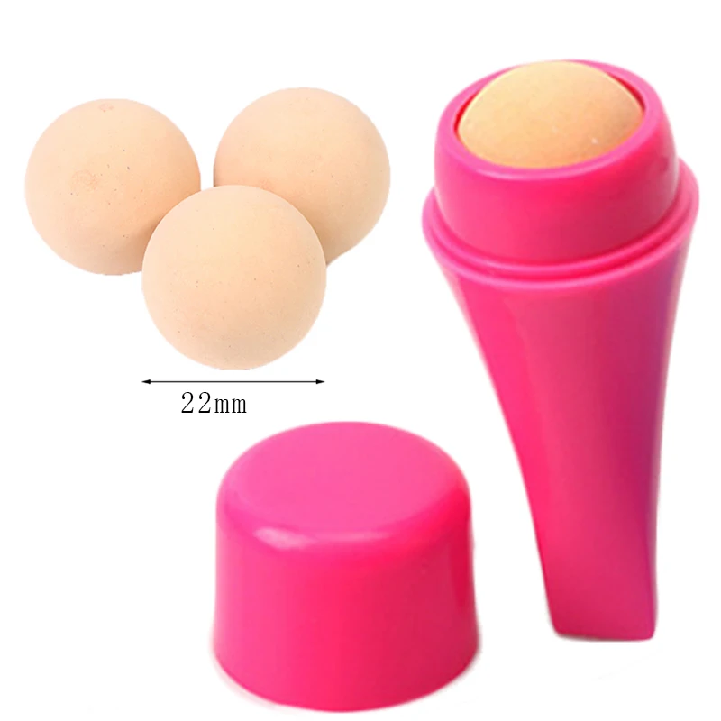 

Facial Cleaning Oil Absorption Rolling Ball Natural Volcanic Stone Oil Absorbing Roller T-Zone Oil Removing Roller