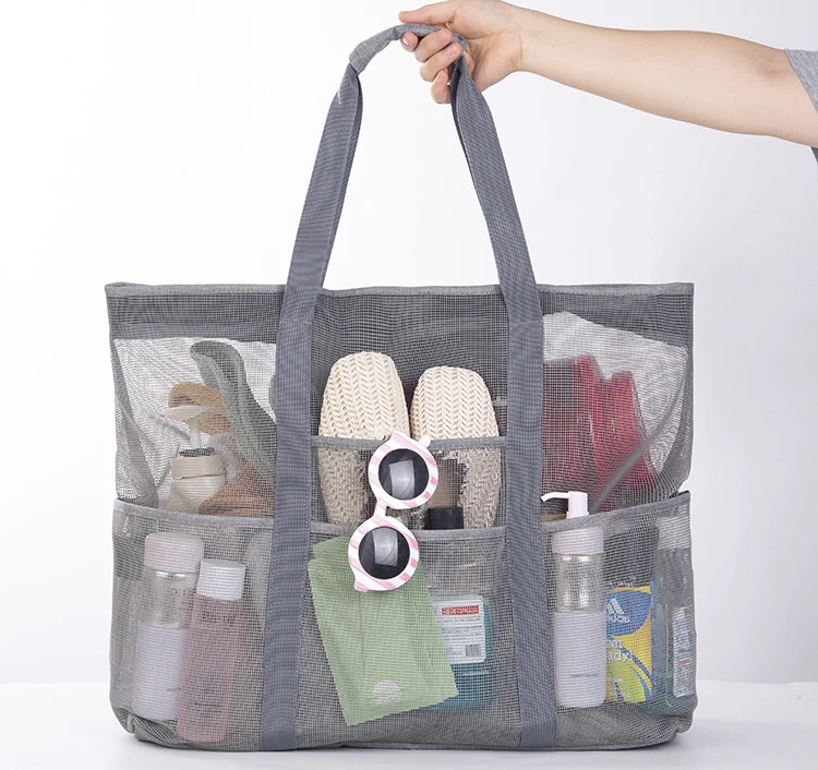 

Portable Foldable Large Capacity Picnic Swimming Camping Travel Shopping Organizer Beach Bag, Custom patterns