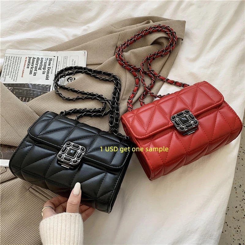 

Bolsa Para Mujer Sac De Marqu Luxury Designer One Small Square Flap Handbag With Chain Women Single Shoulder Crossbody Bag