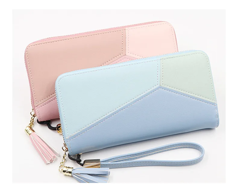 

PU Leather Long Wallet Lady Clutch Wallets Wristlets for Women, Various