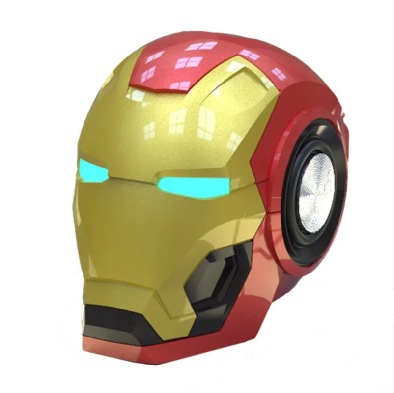 

Hot Selling Ironman Creative Speaker FM USB Bassed Iron Man Wireless Speaker Mini Cartoon Speaker
