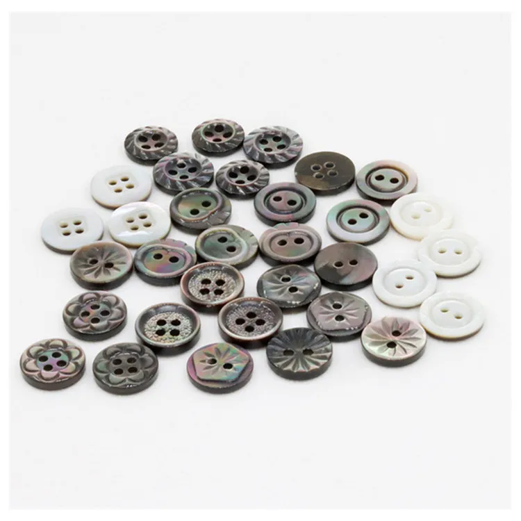

Wholesale custom micro - carved all sizes of clothing sewing natural shell buttons