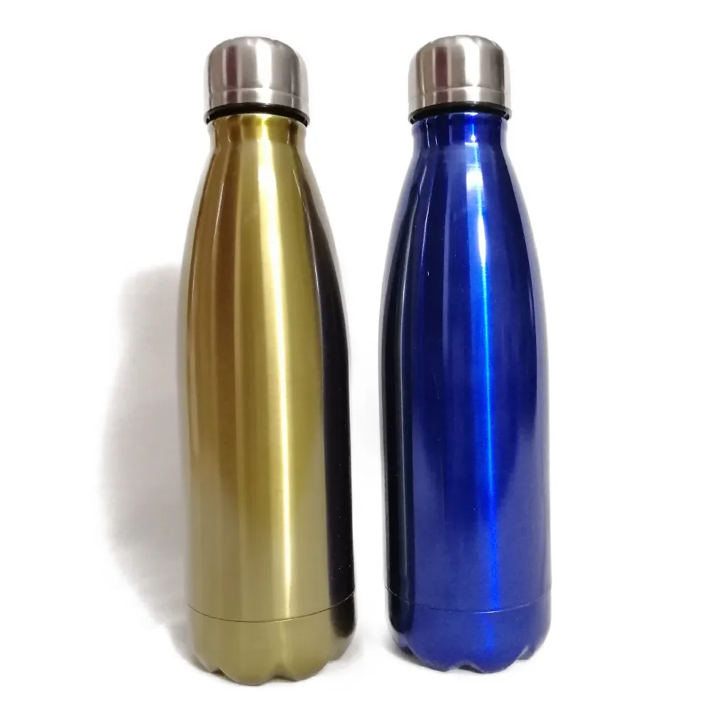 

Cola Bottle Double Wall Stainless Steel Insulated 350ml/500ml Water Bottle Cola Shape Bottle, Pink