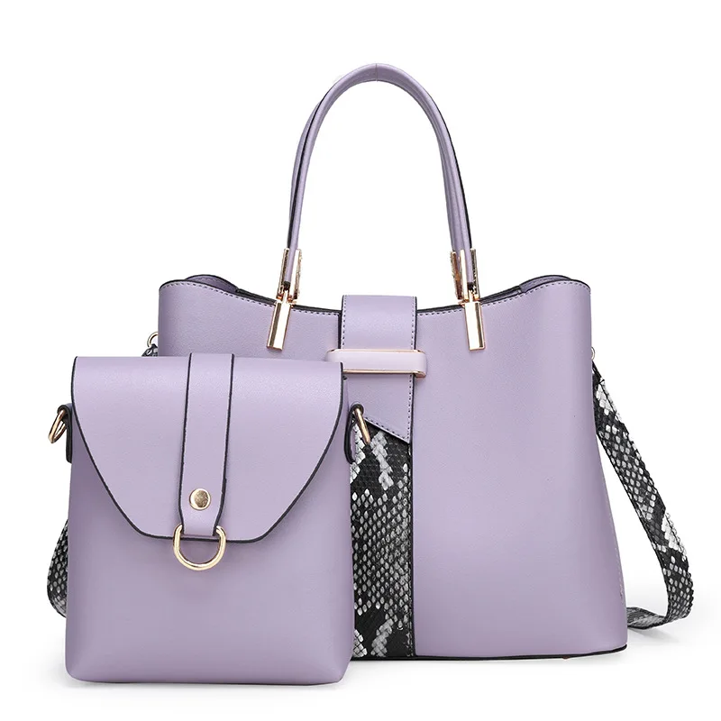 

Trendy designer lady lovely 2pcs crossbody tote shoulder handbag set