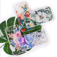 

Drop Glue Wildflower Epoxy Resin Cell Phone Covers Case for Huawei P smart Pro 2019 Y9 Prime P20 Lite Mate 20 X P30 nova 5 5i 30