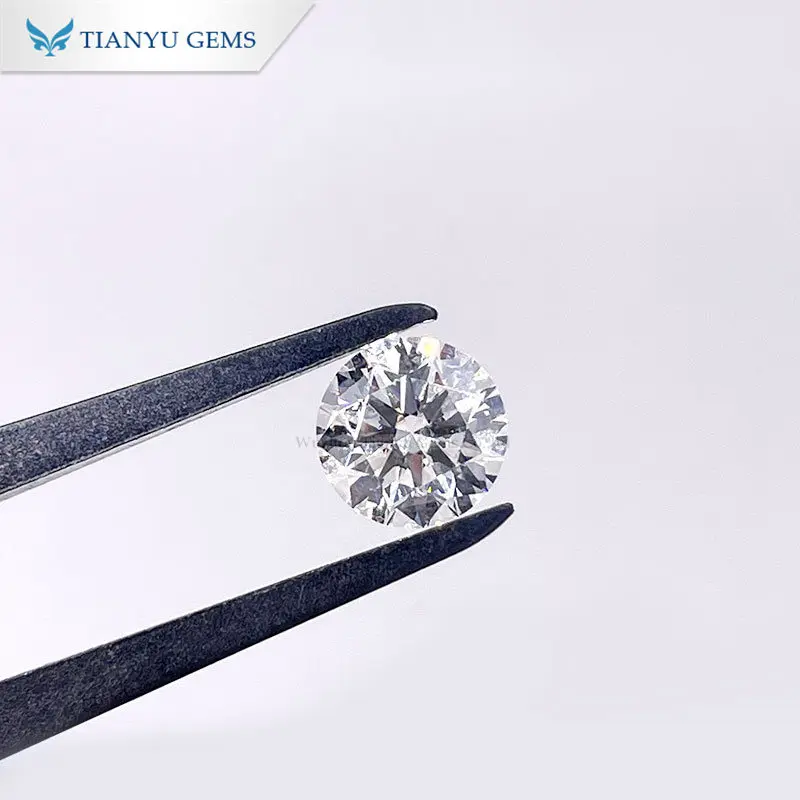 

Tianyu gems 1.26CTW F SI2 G VS2 Round Brilliant 3EX cut with IGI Certificate Lab diamond CVD