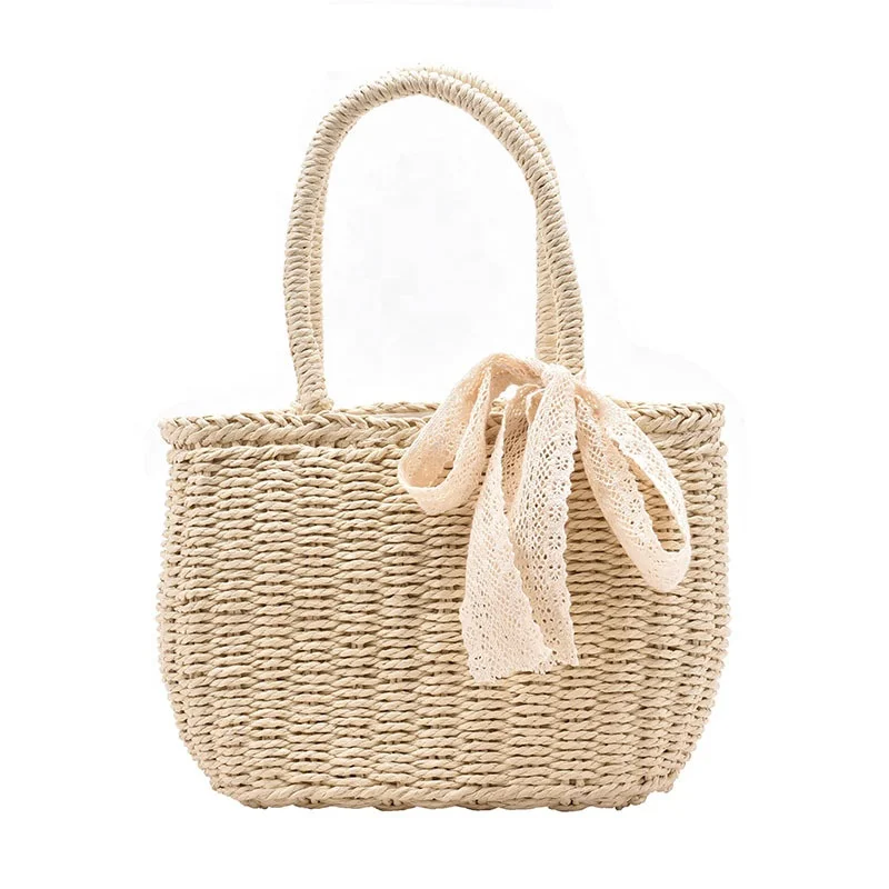 

2021 spring and summer new weaving personality trend straw woven bag Korean fashion handbag, Off white, khaki, accept customized