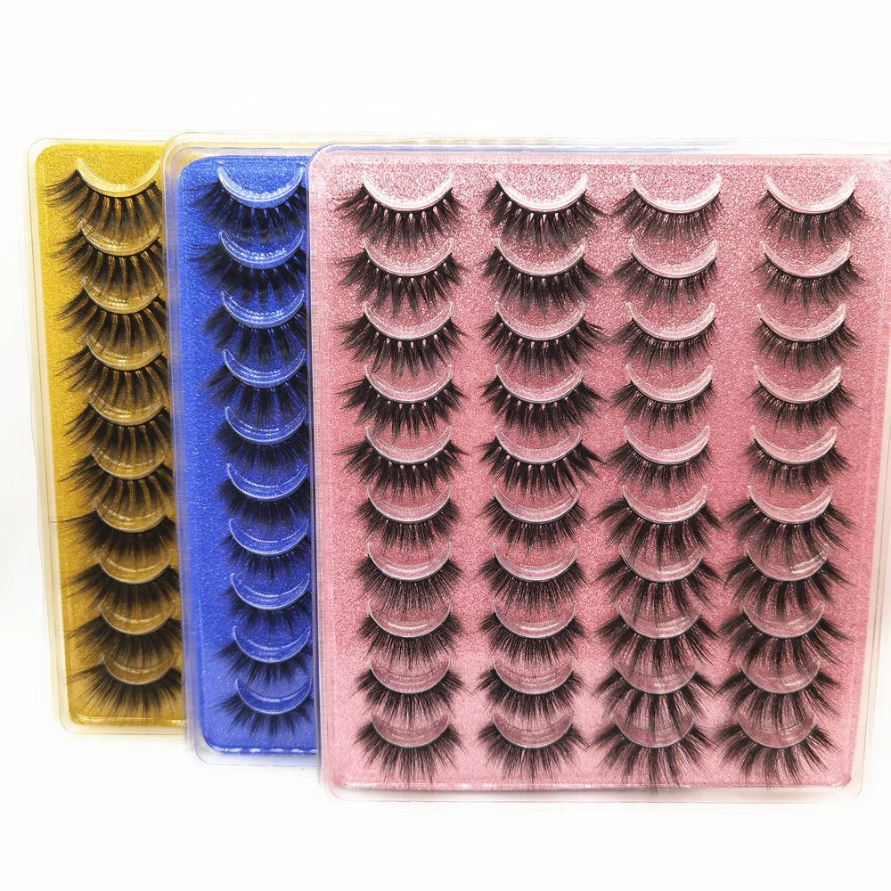 

Private Label False Eyelashes 3D Faux Mink Eyelashes Siberian Lashes 20 Pairs False Eyelash