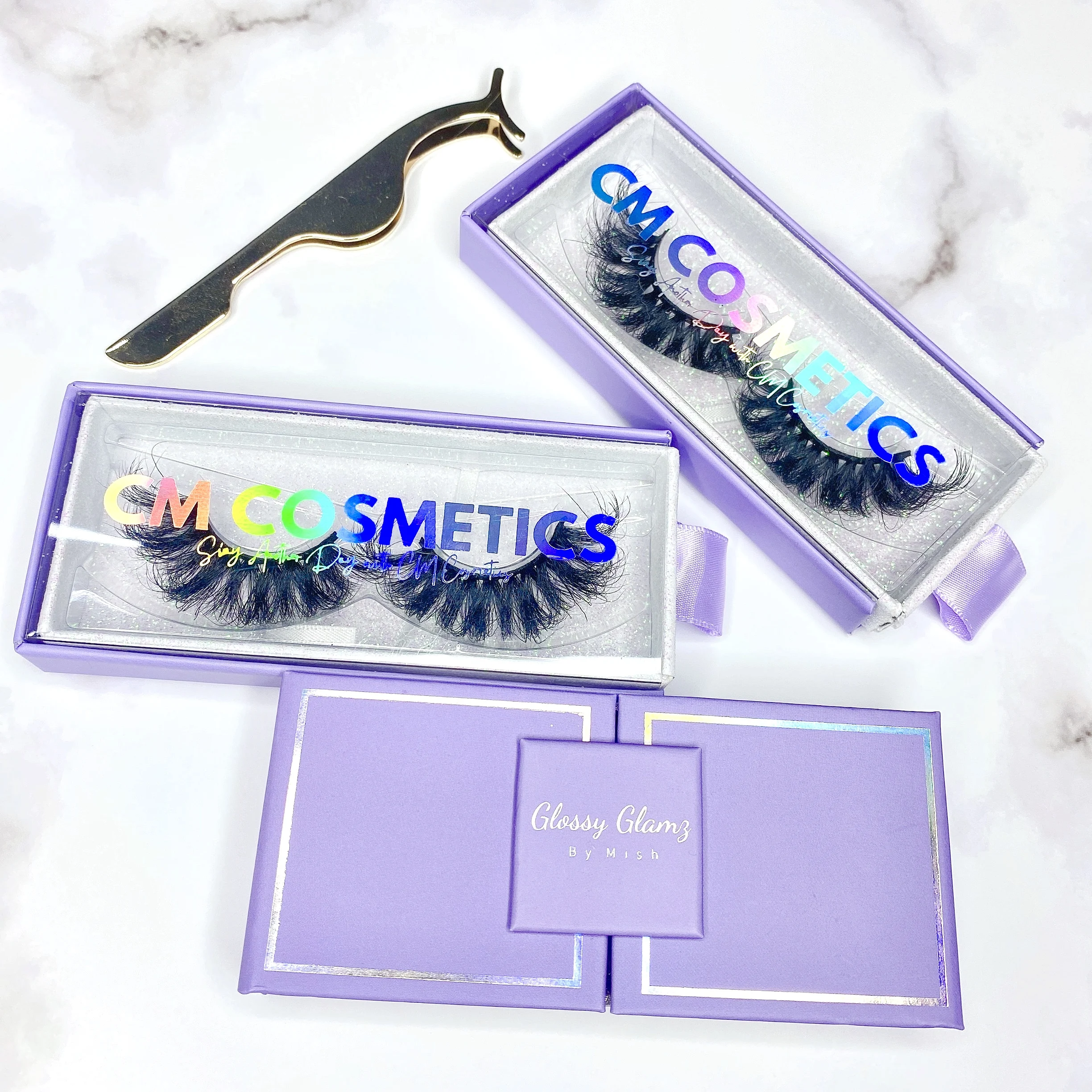 

eyelash distributors customized logo eyelash box mink eyelashes vendor, Natural black