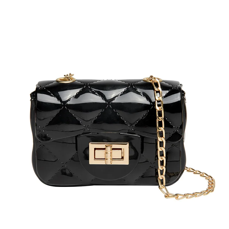 

Wholesale in vogue Colorful Fashion Design Small Bags Custom Logo Women Little Girl Mini PVC jelly Handbags