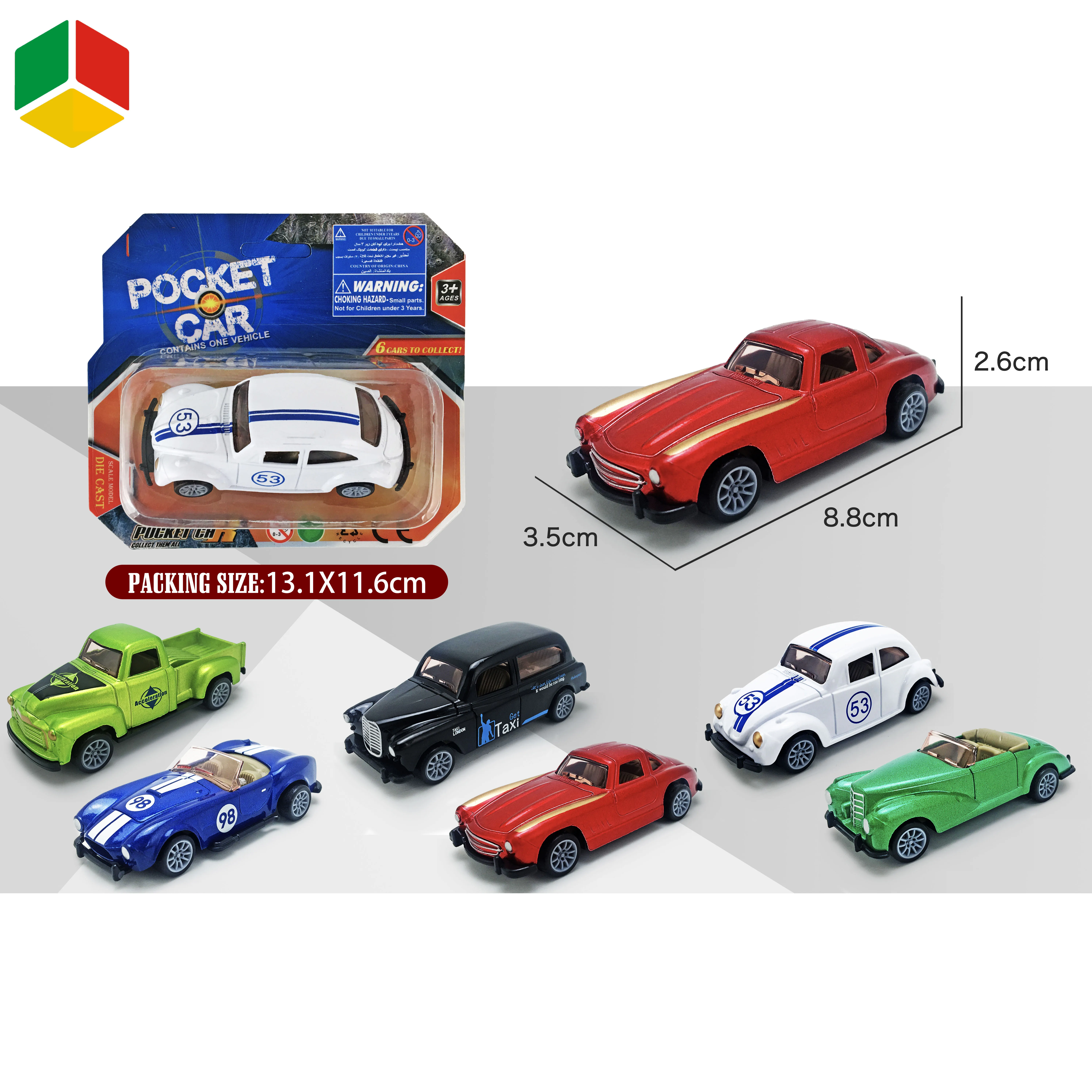 155 Classic Metal Model Diecast Cars Pull Back Collectables Diecast