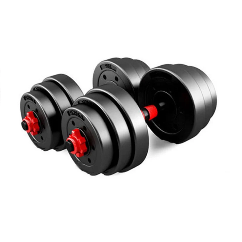 

Free Weights Body Building Gym Dumbbells rubber dumbbell set, Red/blue/green