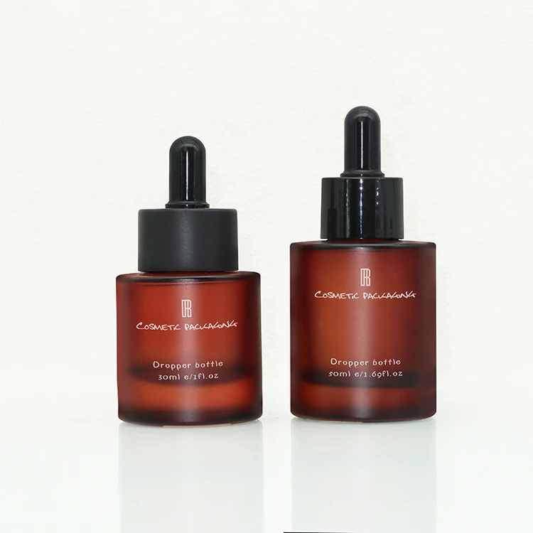 Ready to Ship Press Cover Dropper Glass Bottle  Jar Sets for Skin Care Packaging 100ml 150ml Customizable