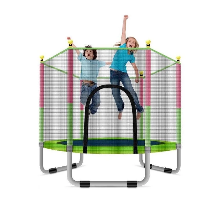 

Unisex Kids Adult Jump Bed with Protective Net Indoor Trampoline