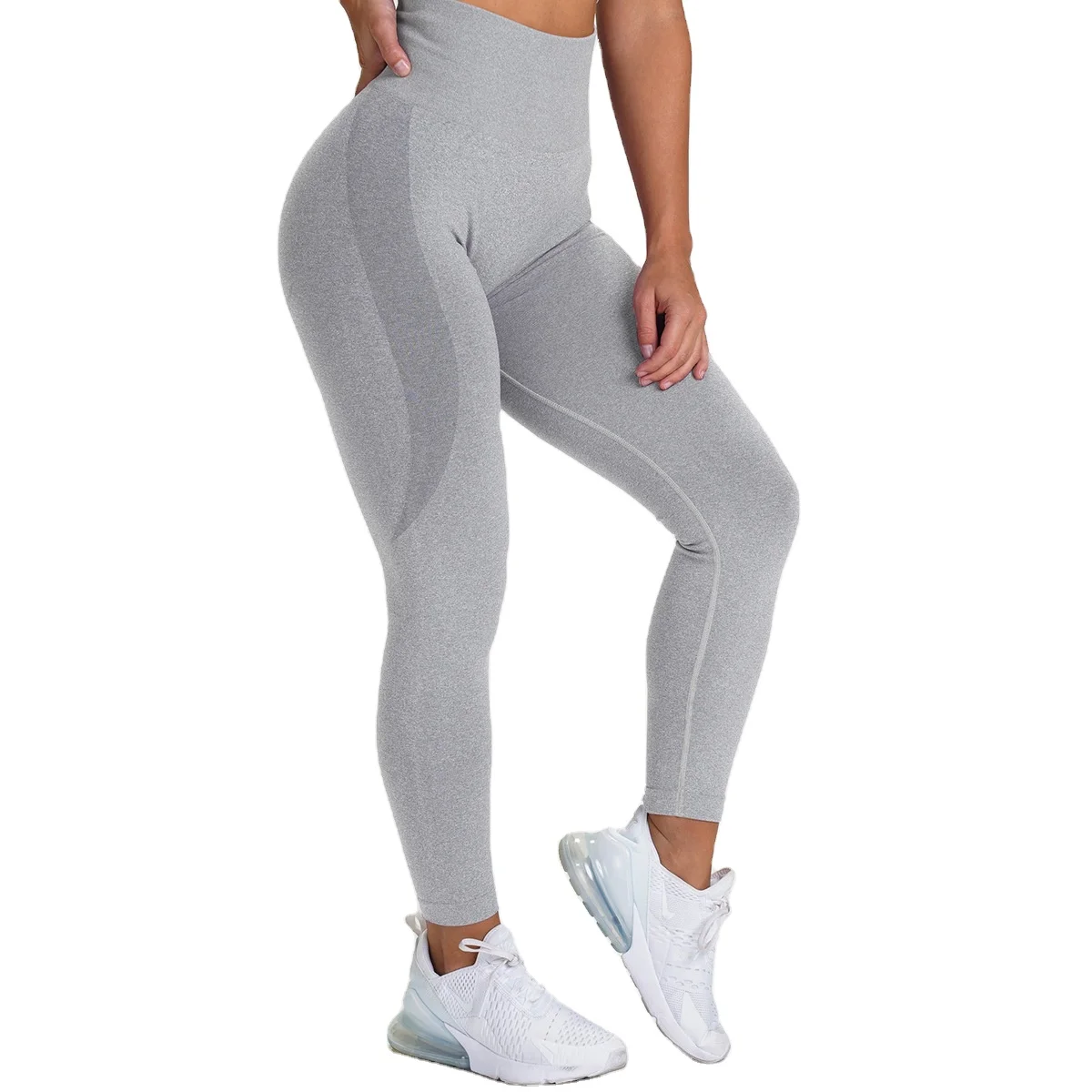 

2021 knitted smiley seamless sports pants hot sale yoga pants womens, Existing or as customer's require