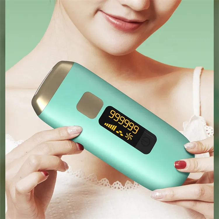 

Home Use Painless Portable Laser Hair Removal Device, Green, light green, white