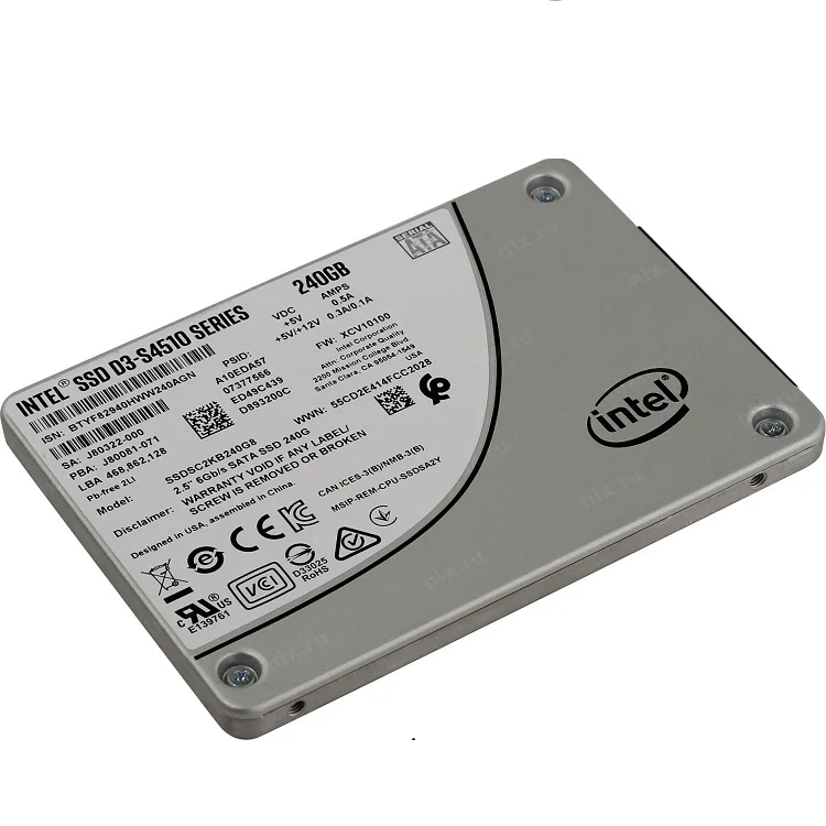 

original lntel 240GB solid state disk drives SSDSC2KB240G801 S4510 hard drive SSD sata