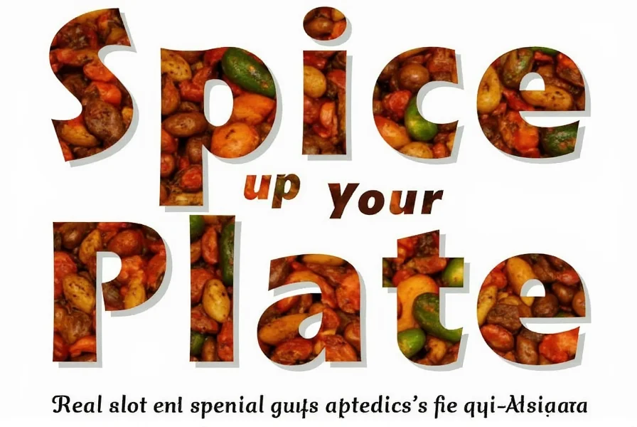 Spice rack with African spices