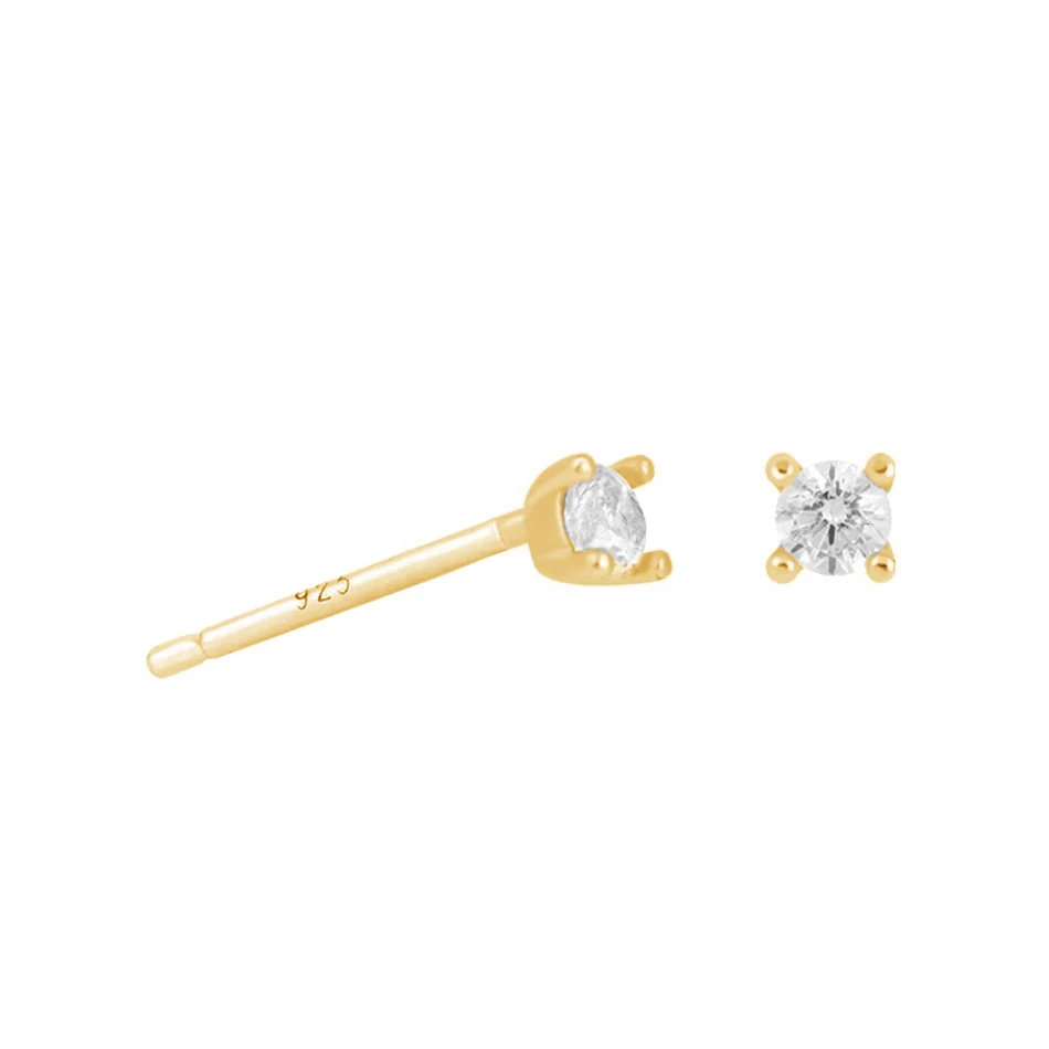 

gold jewelry wholesale distributors 925 sterling silver fine jewelry 18k gold plated mystic simple stud earrings