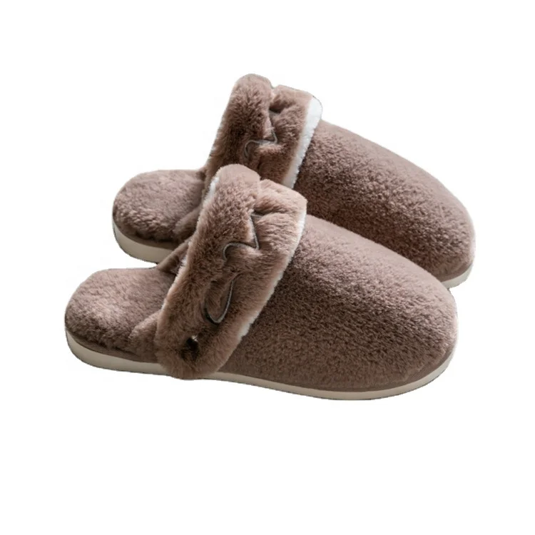 

New design winter warm cover heel sandals indoor outdoor plush slippers comfortable
