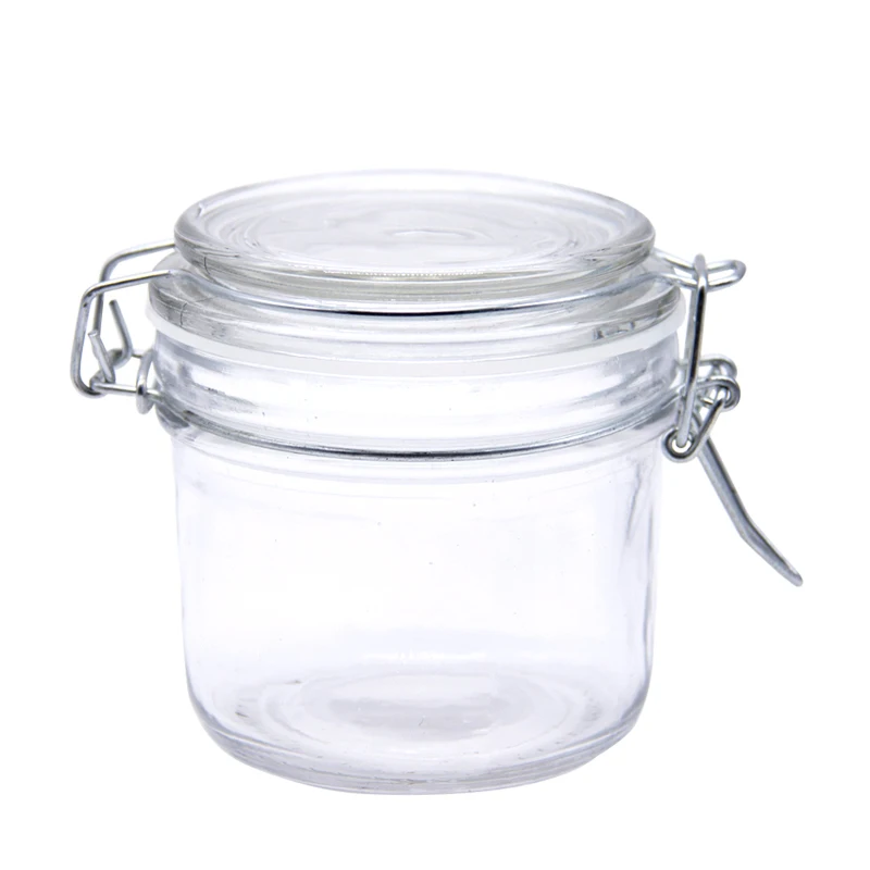 

Amazon Direct Supplier Glass Canister Airtight Kitchen Food Storage Jar, Transparent