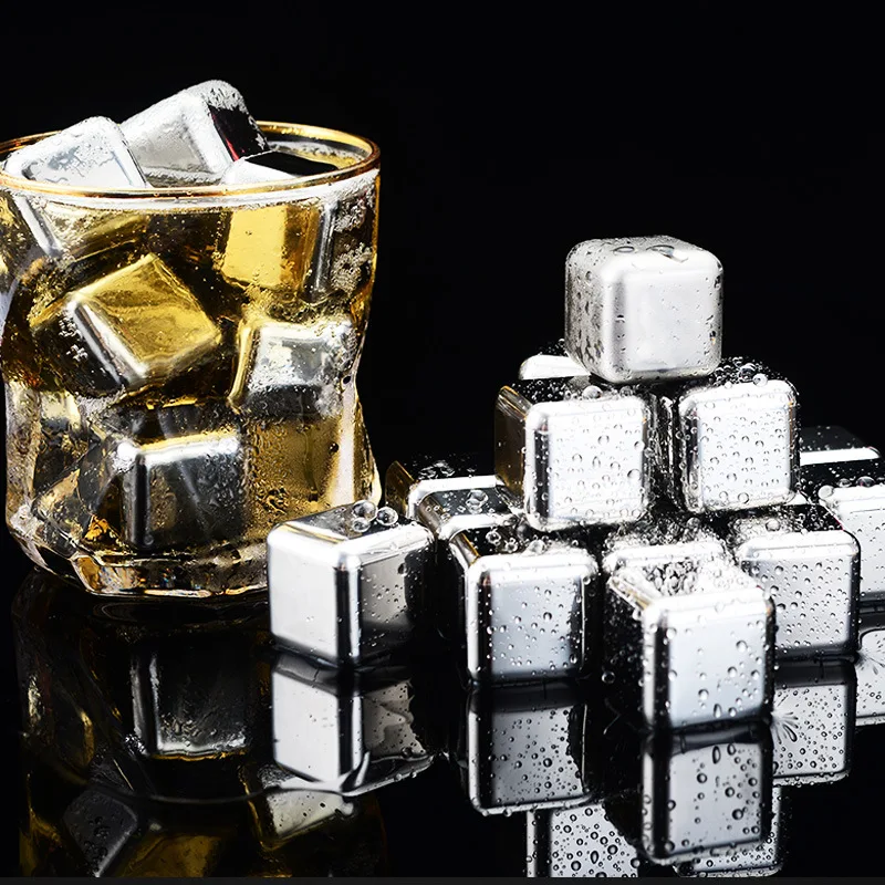 

H65 Metal Mini Premium Tong Stainless Steel Reusable Ice Cube Whiskey Reusable Ice Cubes For Cola