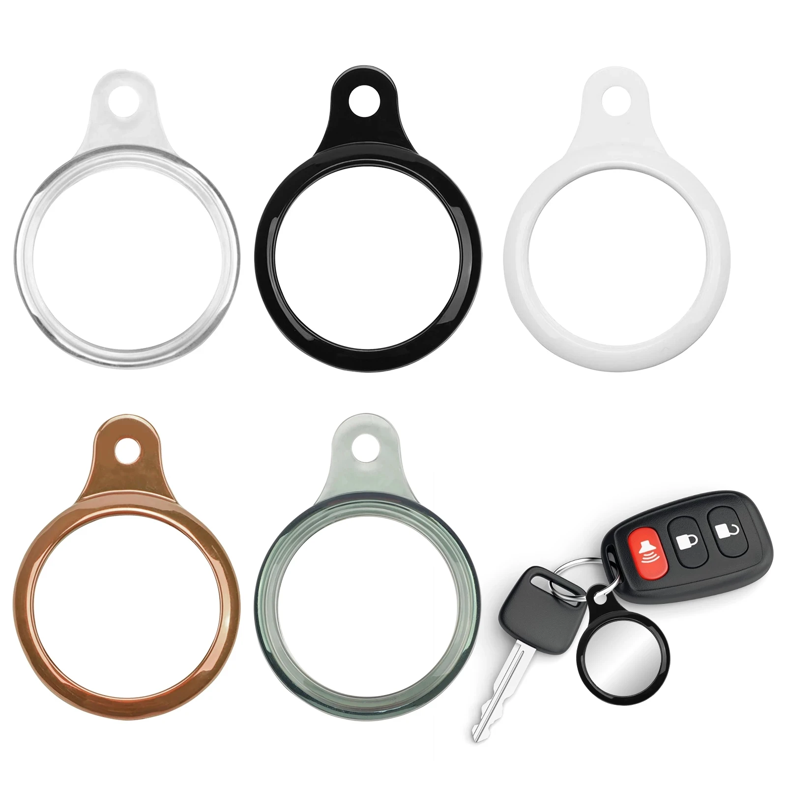 

Amazon Hot Sale Anti-lost Anti-scratch Accessories Ultra-thin TPU Case Tracker Airtag Protective Cover With Keychain