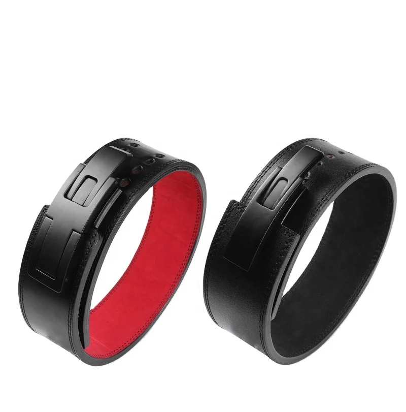 

Gym Power Lifting Custom Power Lifting Lever Belts Leather Weight Lifting lever belt Leather Body Building belts, Black