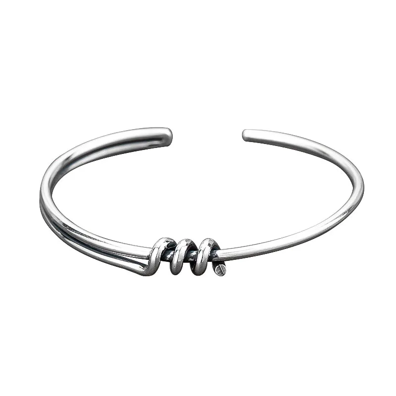 

Silver Classic Jewelry Factory Wholesale Bangle Gift Latest Designs