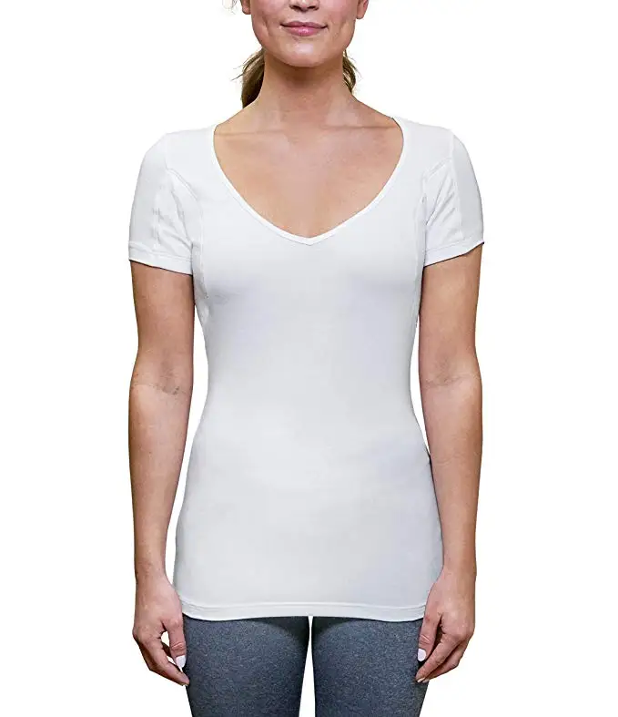 

Ultra comfortable Absorb perspiration super effective underarm sweat shield modal sweatproof Undershirt t-shirt