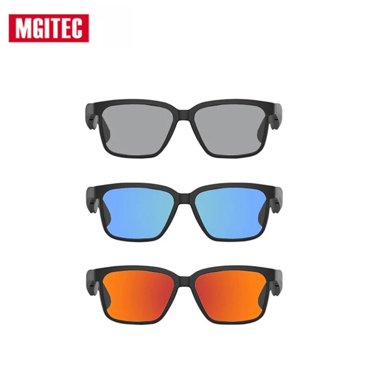 

Fashion new bt glasses anti-blue light call listening to music smart eyes, Black