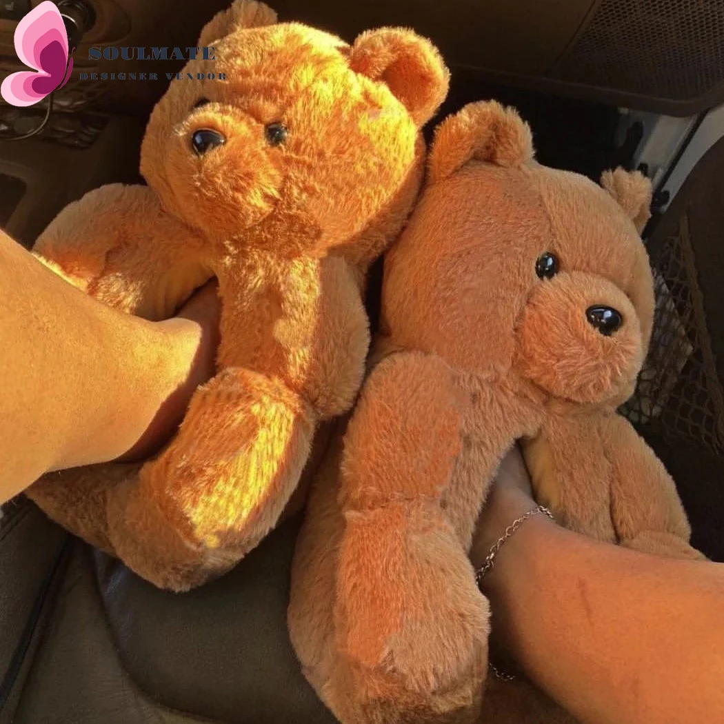 

2020 Cheap teddy bear Slippers Lovely plush slipper animals cheap custom bedroom animal teddy bear slipper For Girls