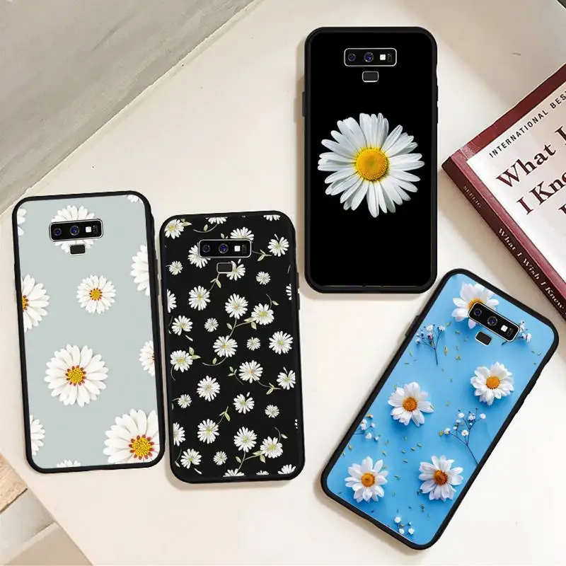 

Fashion daisy ins style flower Phone Case For Samsung A50 A51 A71 A20E A20S S10 S20 S21 S30 Plus ultra 5G M11 funda cover