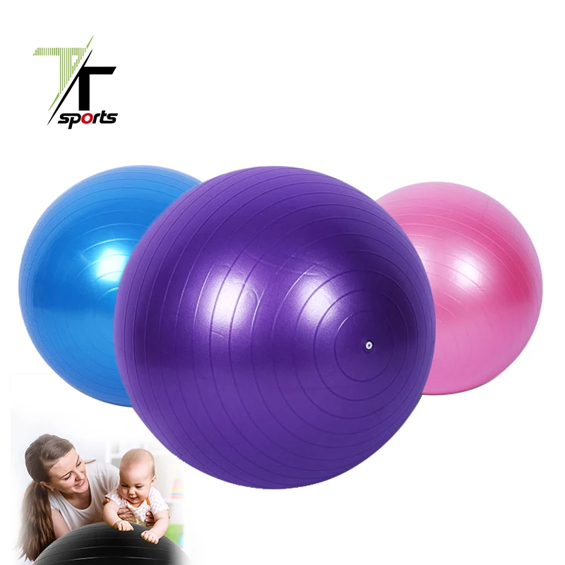 

TTSPORTS anti-burst Pvc Yoga Ball 45cm 55cm 65cm 75cm 85cm 100cm Gym Ball, Multi colors